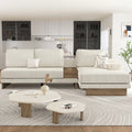 L-shaped Sofa Sectional Sofa with Two USB Ports