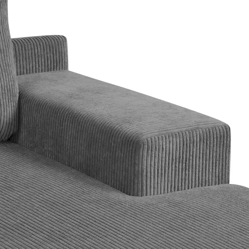 L-shaped Sofa Sectional Sofa with Two USB Ports