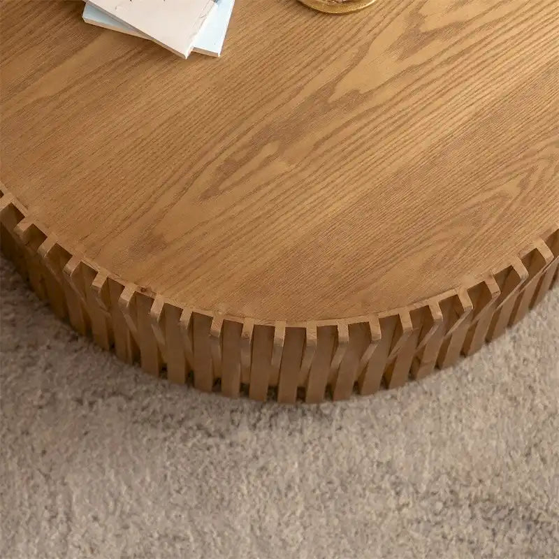 Cylindrical Nesting Coffee Table Set for Living Room (Set of 2)