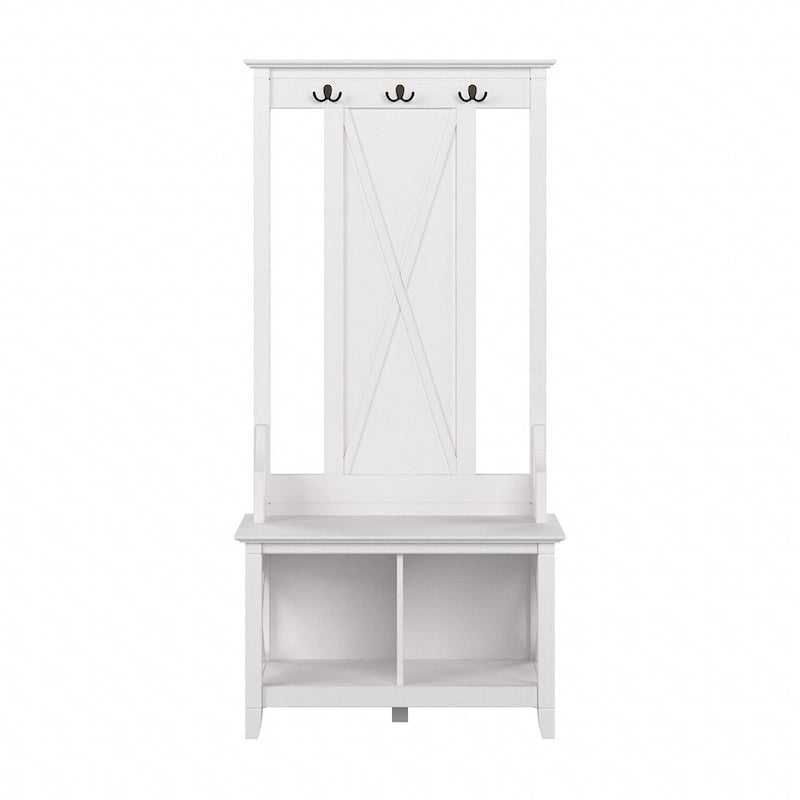 Key West Hall Tree with Shoe Storage Bench by Bush Furniture