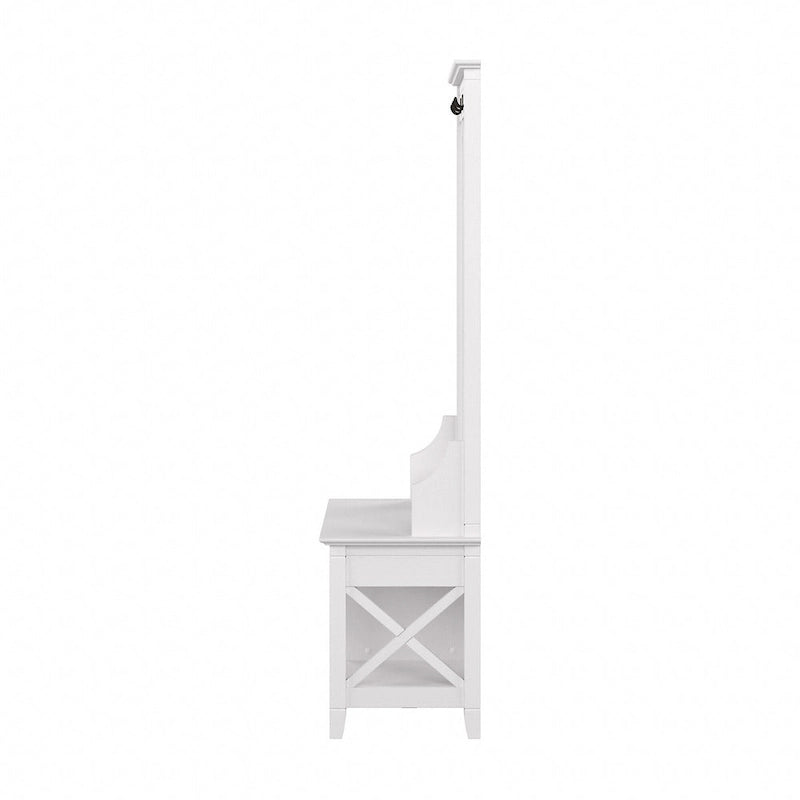 Key West Hall Tree with Shoe Storage Bench by Bush Furniture