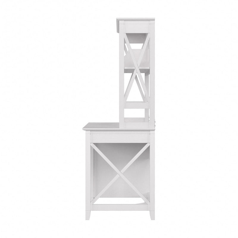 Key West 48W Small Computer Desk with Hutch by Bush Furniture