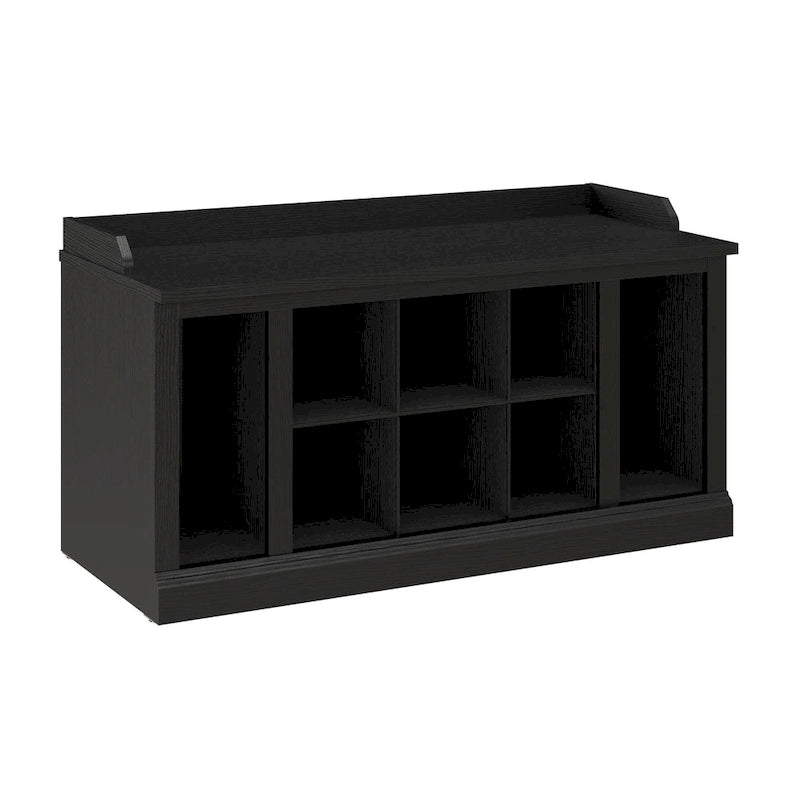 Woodland 40W Shoe Storage Bench with Shelves by Bush Furniture
