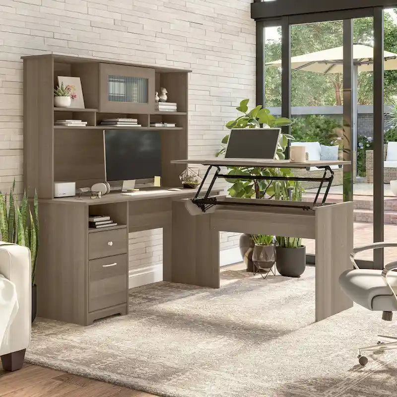 Bush Furniture Cabot 60W Computer Desk with Drawers and Storage