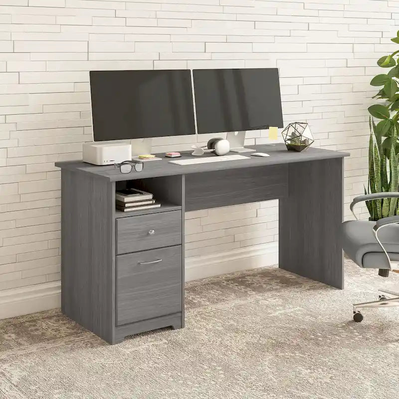 Bush Furniture Cabot 60W Computer Desk with Drawers and Storage