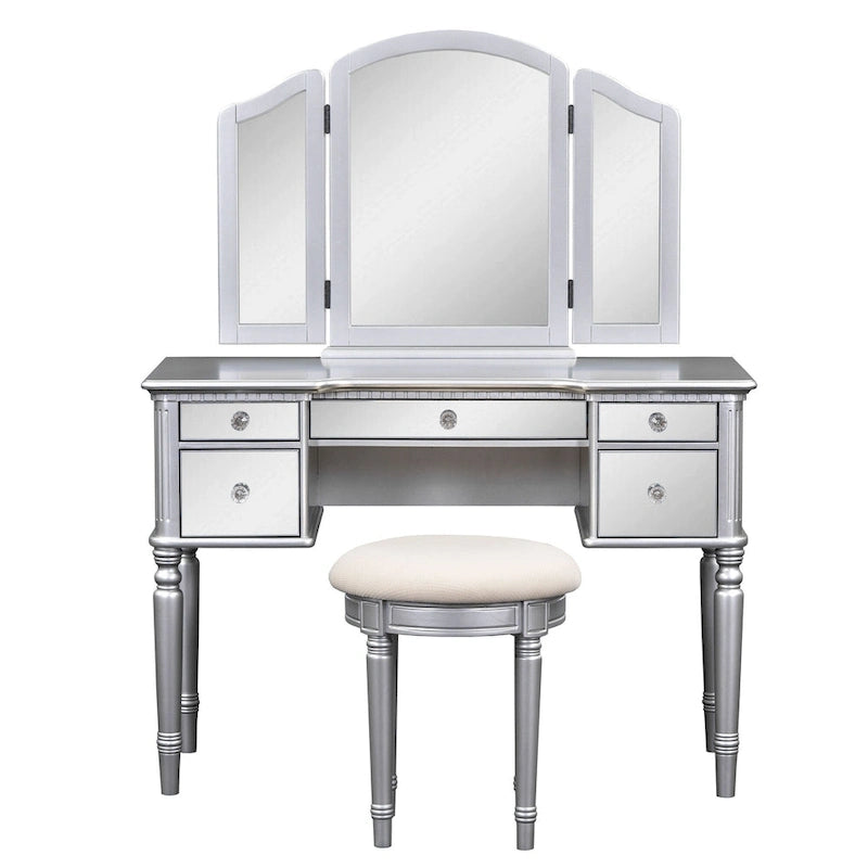 Laro Wood Vanity Set with Mirror by GDFStudio