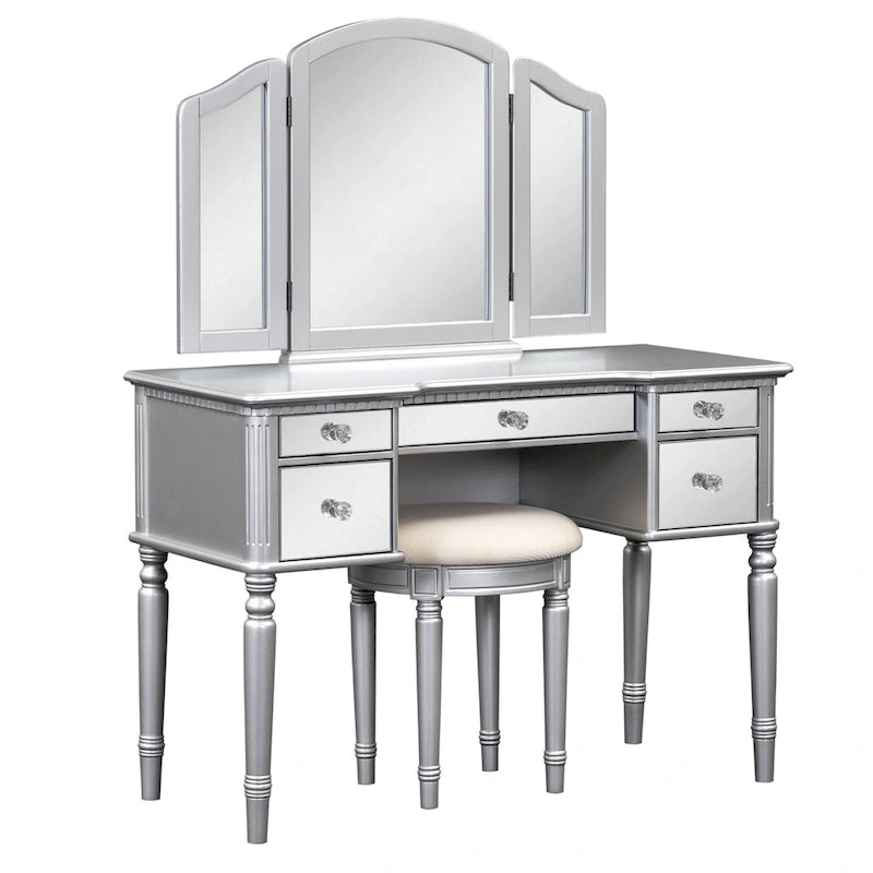 Laro Wood Vanity Set with Mirror by GDFStudio
