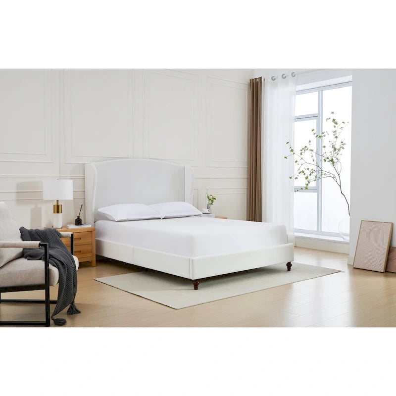 Christopher Knight Home - Windsor Classic Bed Frame with Wingback Headboard