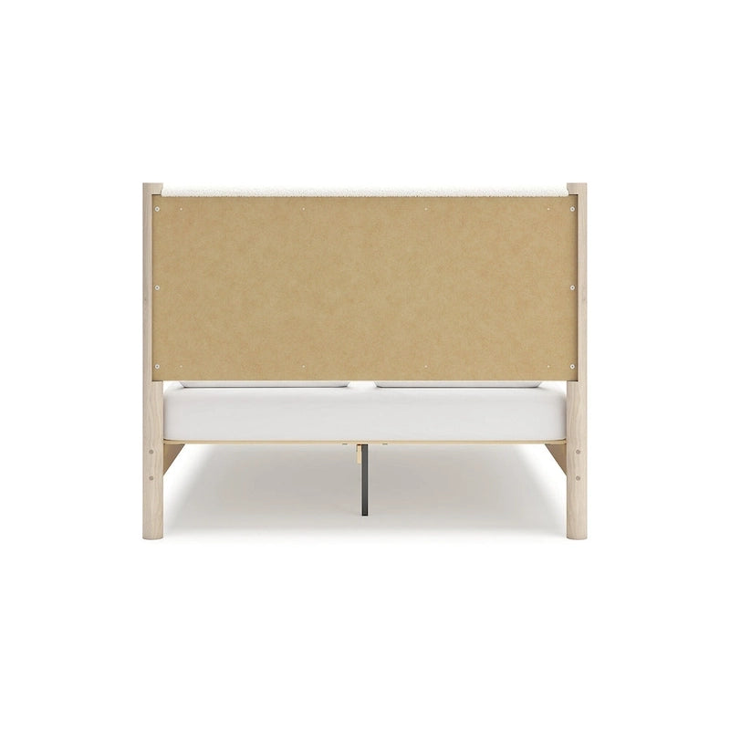 Signature Design by Ashley Cadmori Upholstered Panel Platform Bed