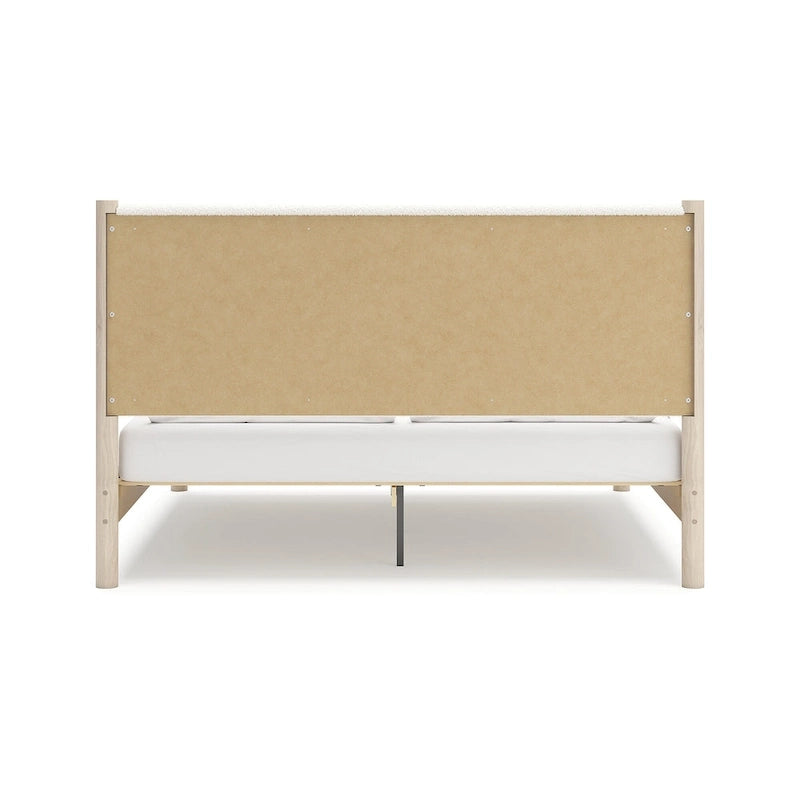 Signature Design by Ashley Cadmori Upholstered Panel Platform Bed