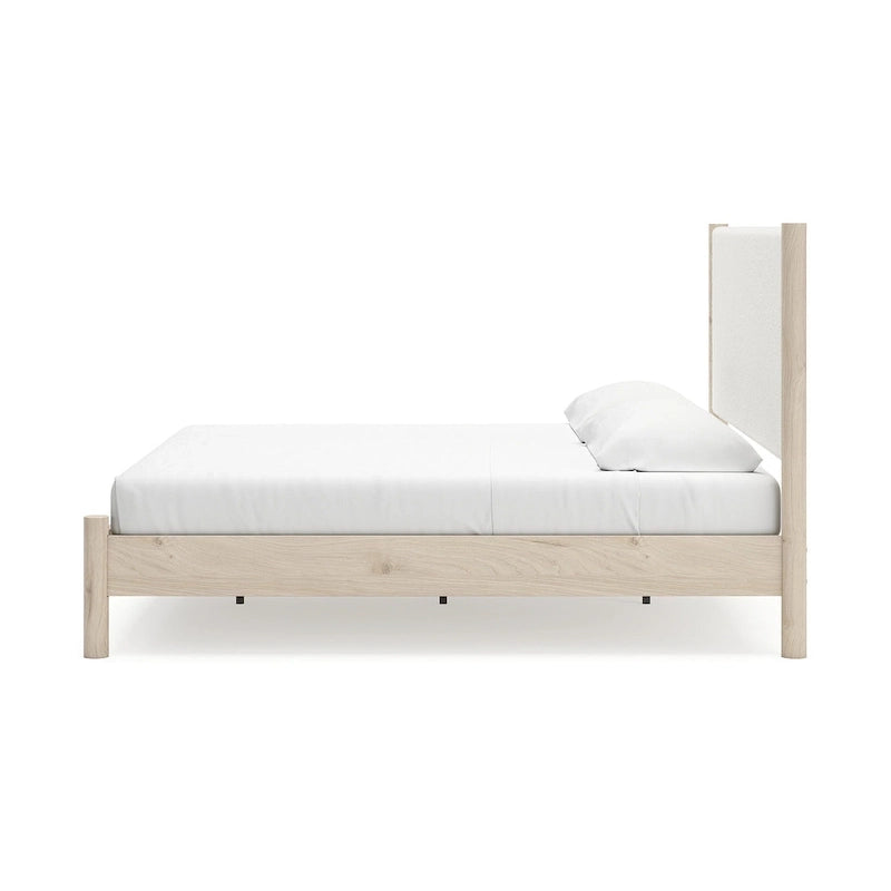 Signature Design by Ashley Cadmori Upholstered Panel Platform Bed