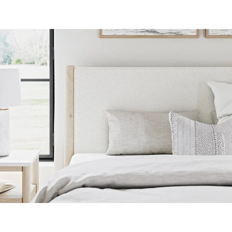 Signature Design by Ashley Cadmori Upholstered Panel Platform Bed