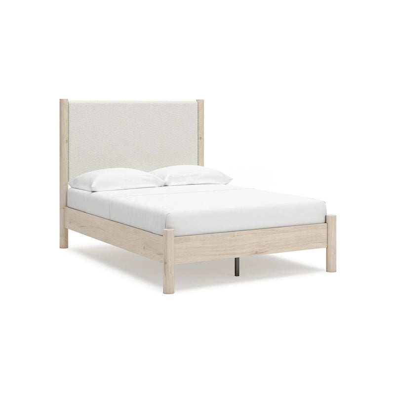 Signature Design by Ashley Cadmori Upholstered Panel Platform Bed
