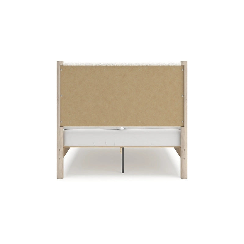 Signature Design by Ashley Cadmori Upholstered Panel Platform Bed