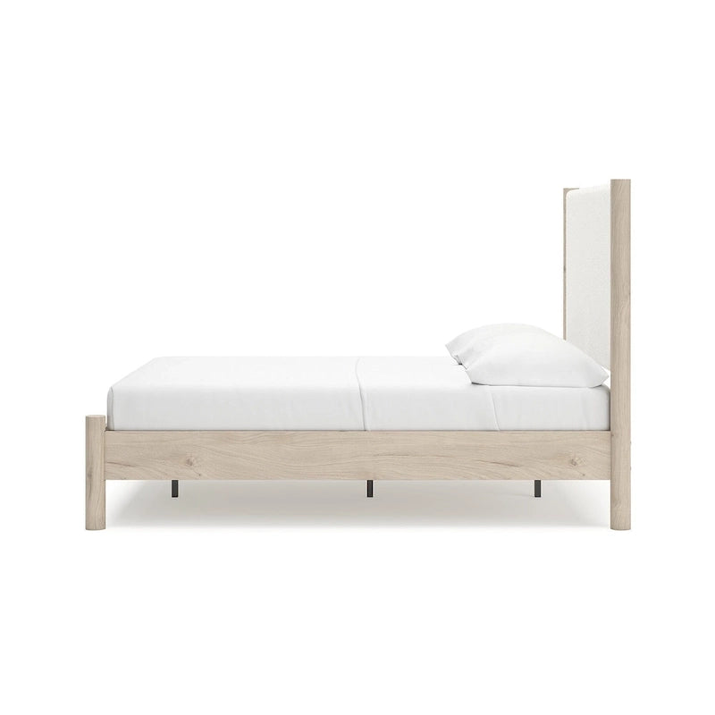 Signature Design by Ashley Cadmori Upholstered Panel Platform Bed