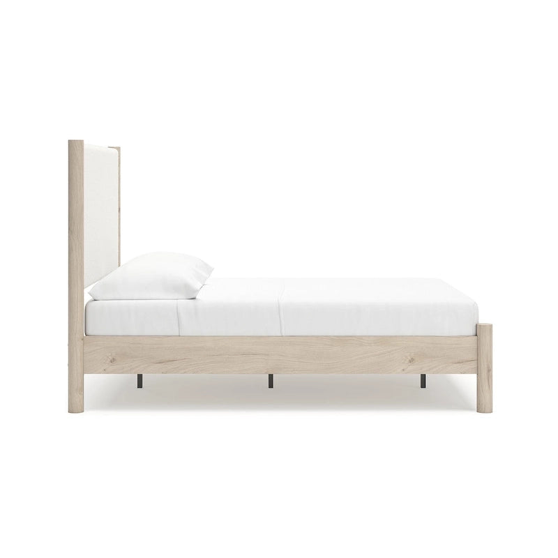 Signature Design by Ashley Cadmori Upholstered Panel Platform Bed