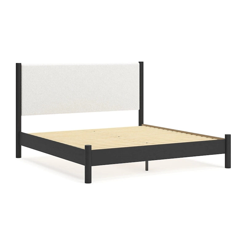 Signature Design by Ashley Cadmori Upholstered Panel Platform Bed