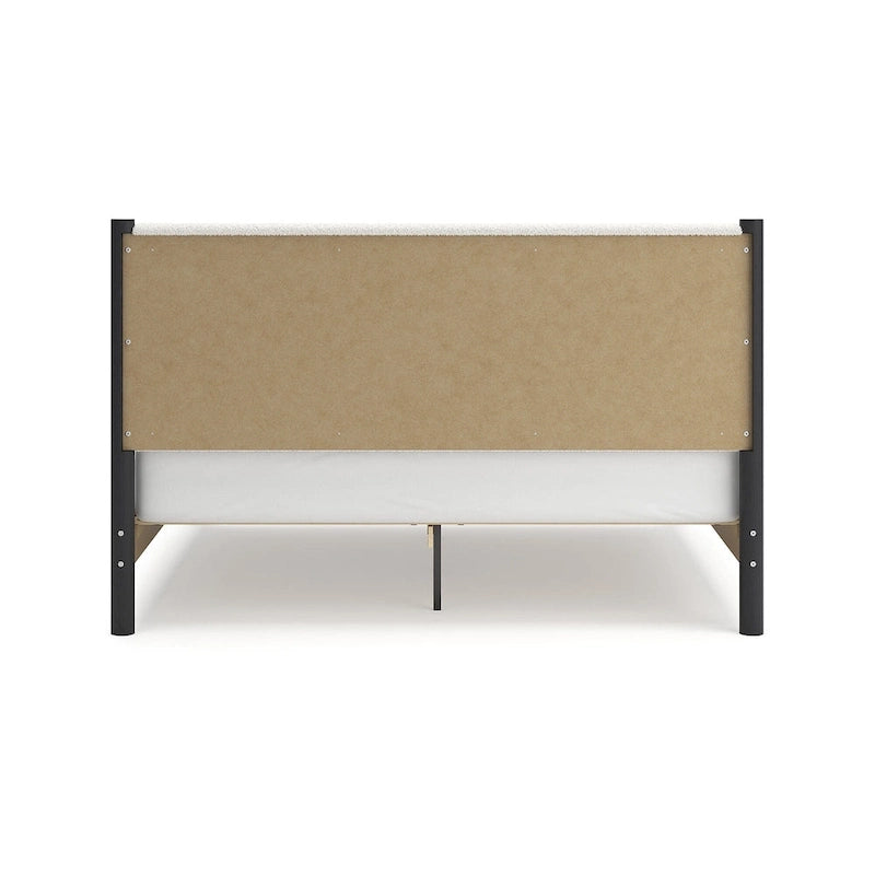 Signature Design by Ashley Cadmori Upholstered Panel Platform Bed