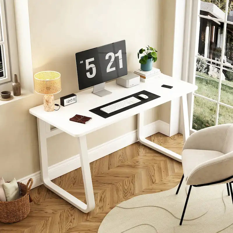 Minimalist Computer workbench Student writing Desk with Spacious Surface for Home Office or Study Areas