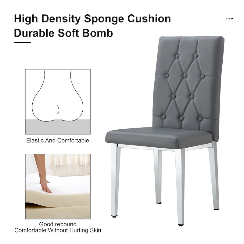 8 Piece Armless Dining Chairs