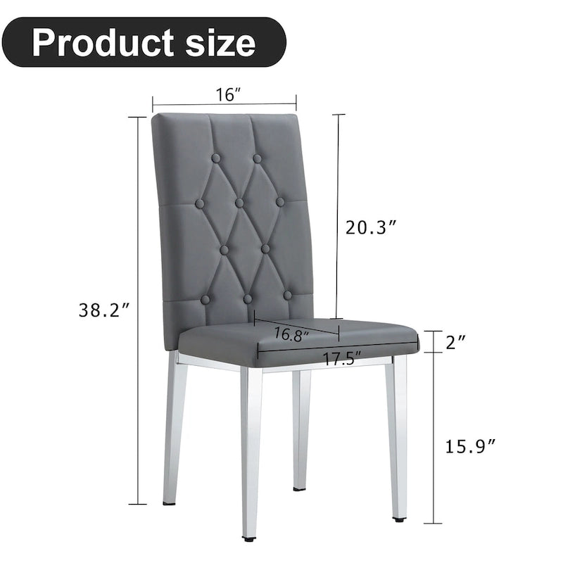 8 Piece Armless Dining Chairs