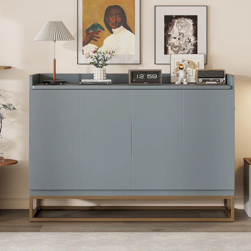 Queen Murphy Bed with Cabinet Design, Multi-Functional, 400lb Capacity