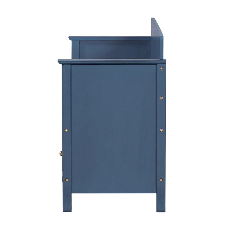 Modern Entryway Storage Bench with Removable Cushion for Living Room