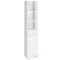 Costway Bathroom Tall Storage Cabinet Freestanding Linen Tower w/ Open - See Details