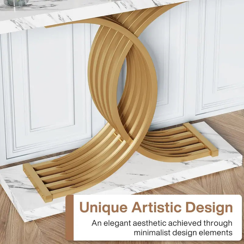 Modern Entryway Table, 39-Inch Console Accent Table, Narrow Wood Sofa Foyer Table