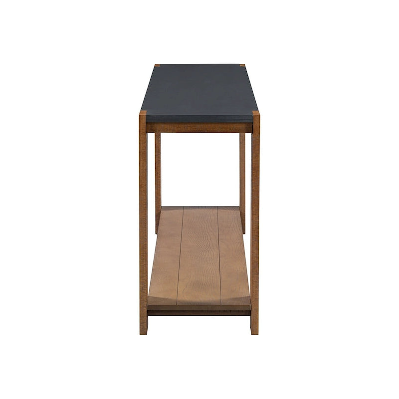 Narrow Long Entryway Console Table Side Table with Bottom Shelf
