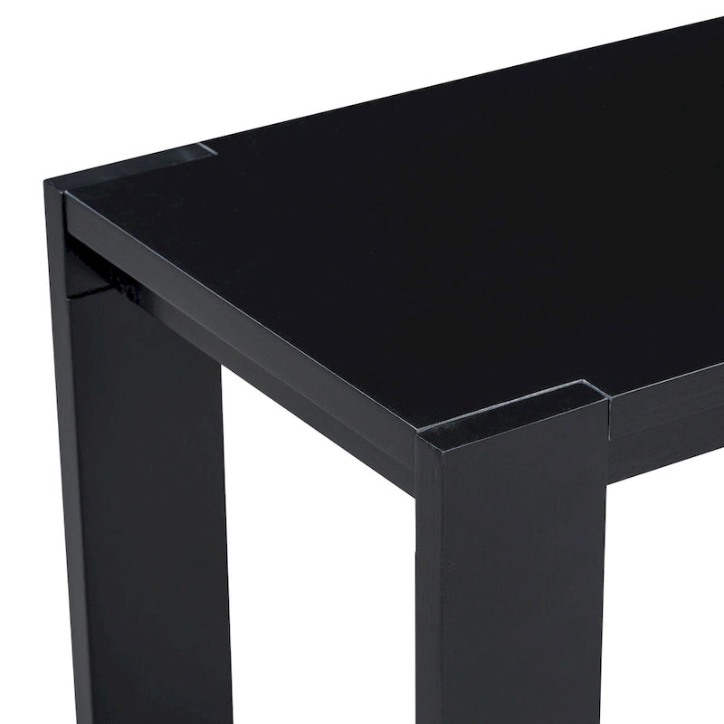 Narrow Long Entryway Console Table Side Table with Bottom Shelf