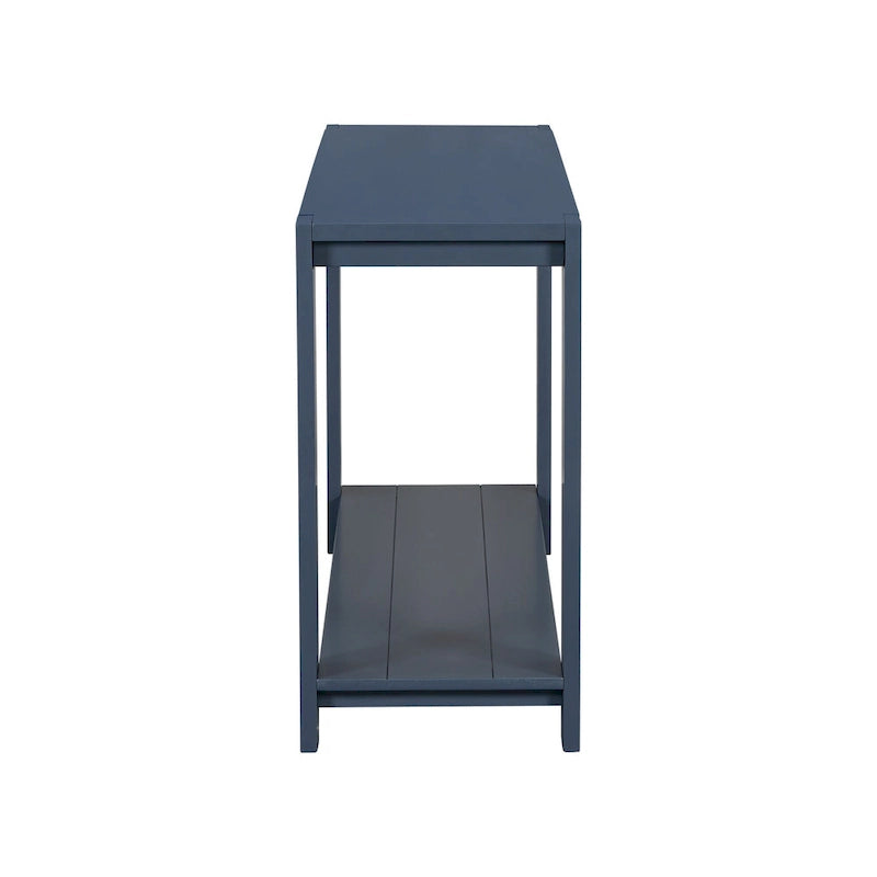 Narrow Long Entryway Console Table Side Table with Bottom Shelf