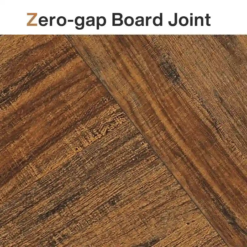 Extendable Dining Room Table for 6-8 people, Wood Rectangular Dinner Table with Metal Frame