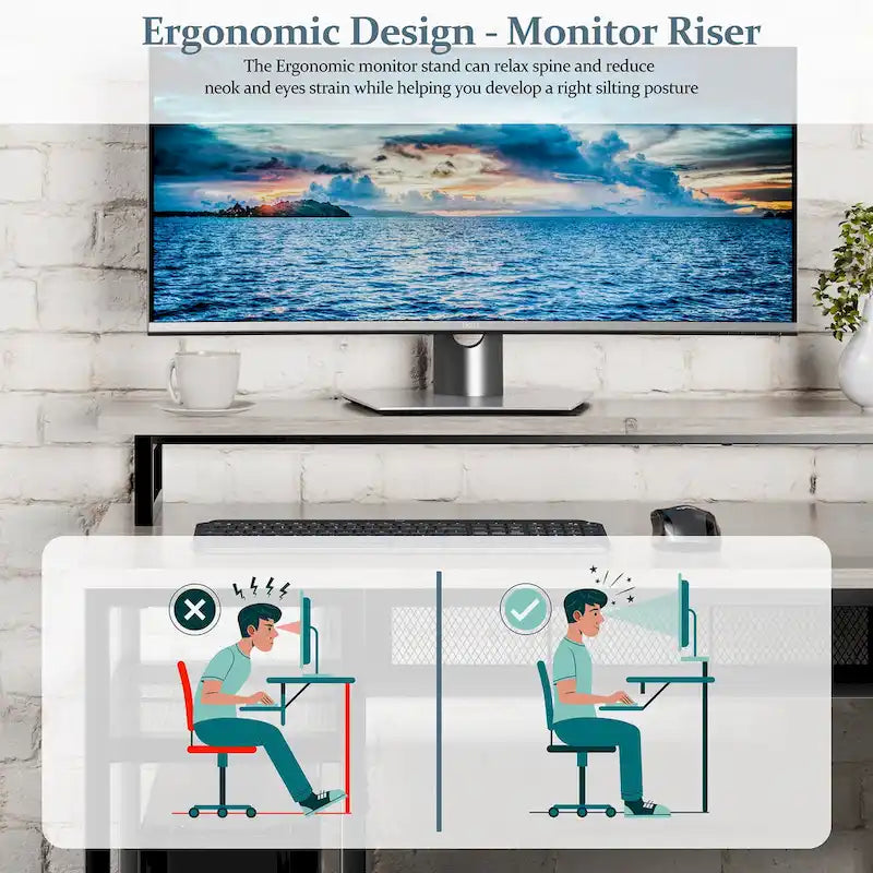 Futzca L Shaped Home Office Desk