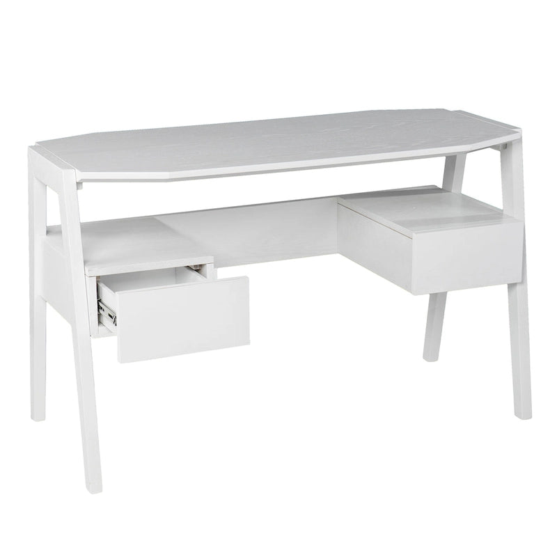 SEI Furniture Casella Midcentury Modern Writing Desk with Storage