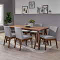 Kwame Mid-Century Modern 7 Piece Dining Set by Christopher Knight Home