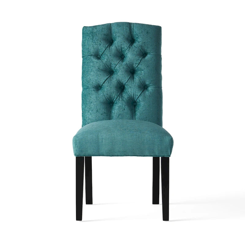 Crown Upholstered Fabric Dining Chairs (Set of 2) by Christopher Knight Home