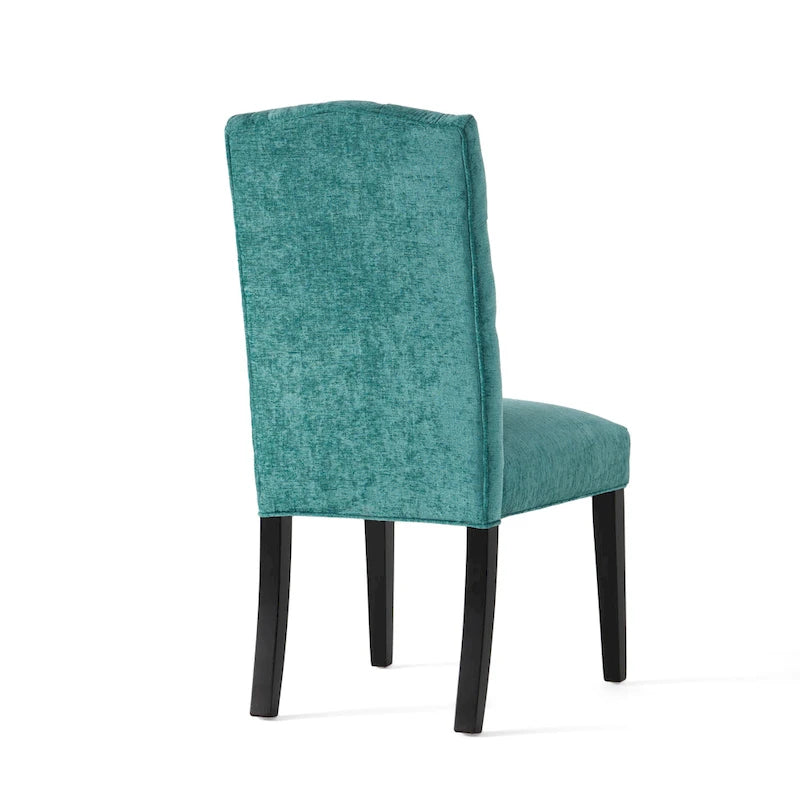 Crown Upholstered Fabric Dining Chairs (Set of 2) by Christopher Knight Home