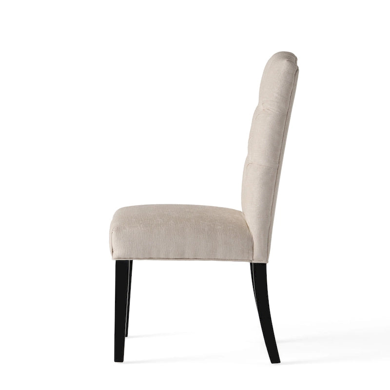 Crown Upholstered Fabric Dining Chairs (Set of 2) by Christopher Knight Home