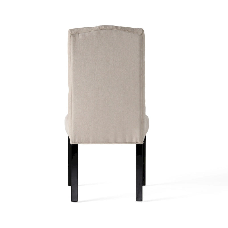 Crown Upholstered Fabric Dining Chairs (Set of 2) by Christopher Knight Home