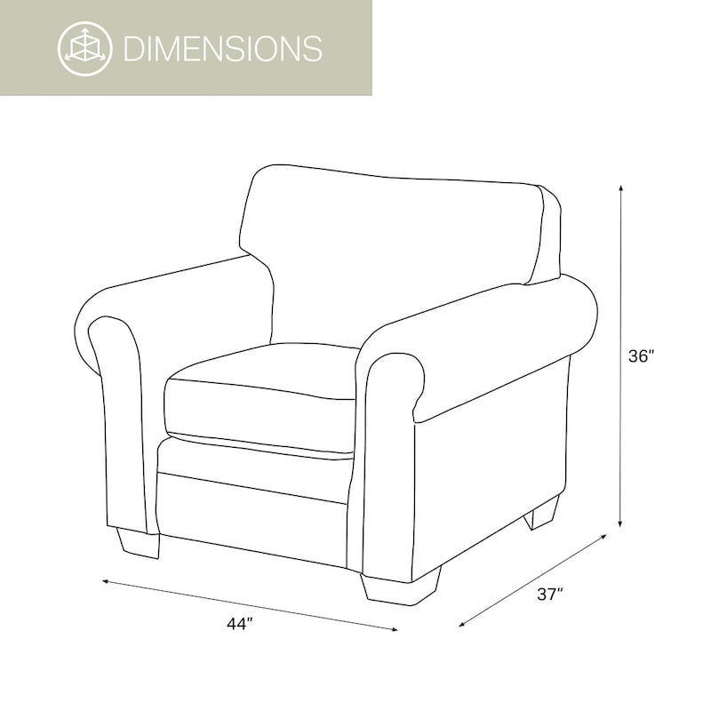 American Furniture Classics Model 8501-00-60 Alpine Lodge Arm Chair with Matching Ottoman
