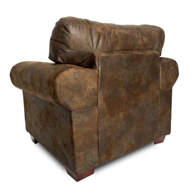 American Furniture Classics Model 8501-00-60 Alpine Lodge Arm Chair with Matching Ottoman