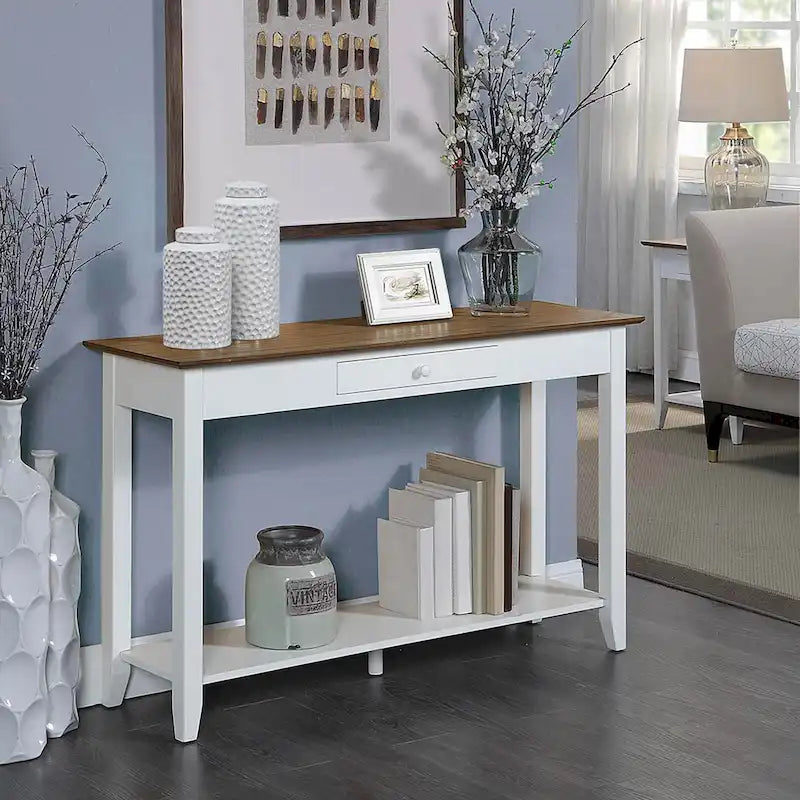 Convenience Concepts American Heritage 1 Drawer Console Table with Shelf