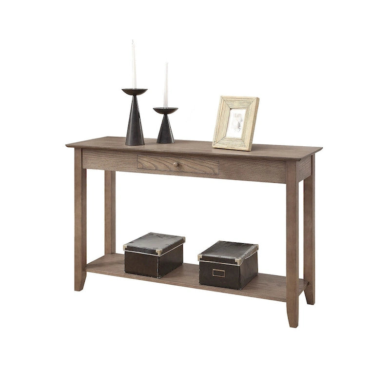 Convenience Concepts American Heritage 1 Drawer Console Table with Shelf