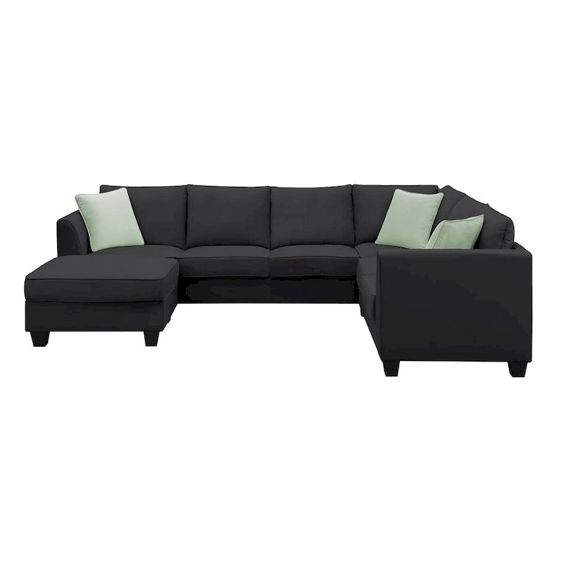 Merax 112*87 Sectional Sofa Couches Living Room Sets 7 Seats Modular Sectional Sofa