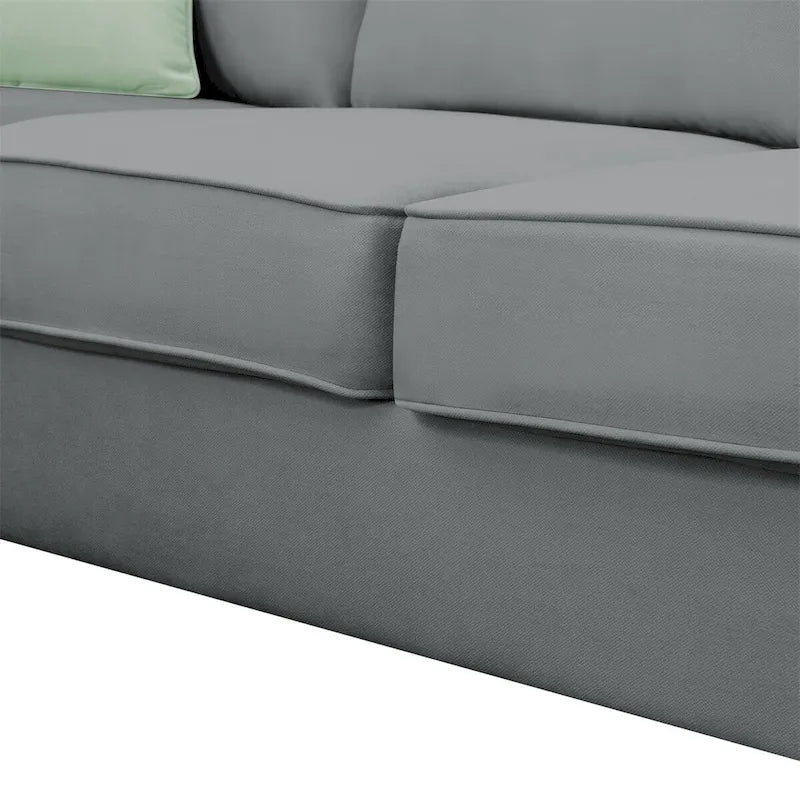 Merax 112*87 Sectional Sofa Couches Living Room Sets 7 Seats Modular Sectional Sofa