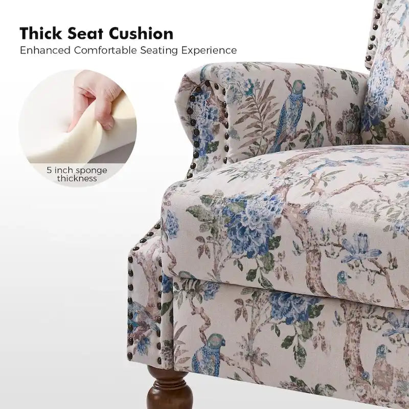 Terri Classic Cutaway Arms with Nailheads Manual Recliner for Living Room Set of 2 by HULALA HOME