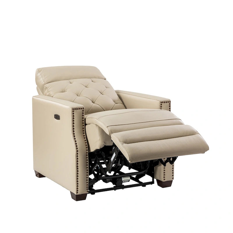 Alina 31.50Wide Genuine Leather Power Recliner with USB Port, Set of 2