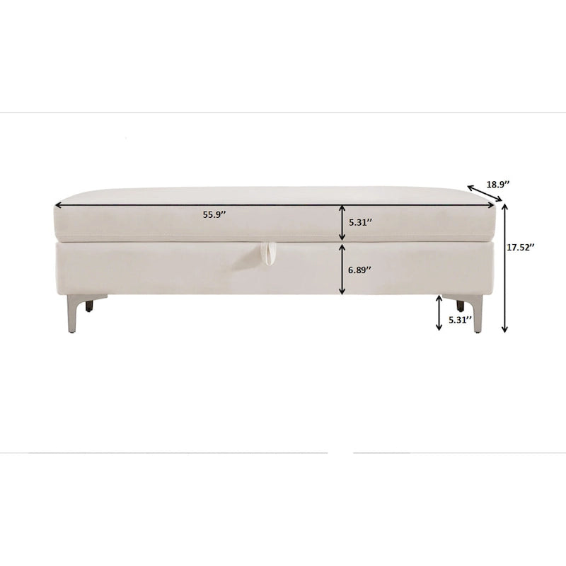 Modern Benches With Storage for Living Room Bedroom