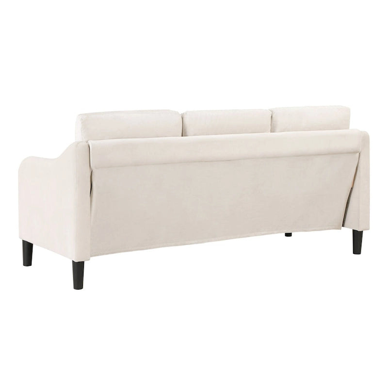Mid-century Modern Upholstered Velvet Sofa Set with Armchair, Loveseat, 3-Seater Sofa